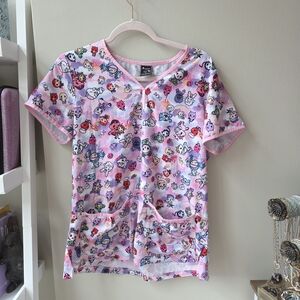 Tokidoki x koi scrub top